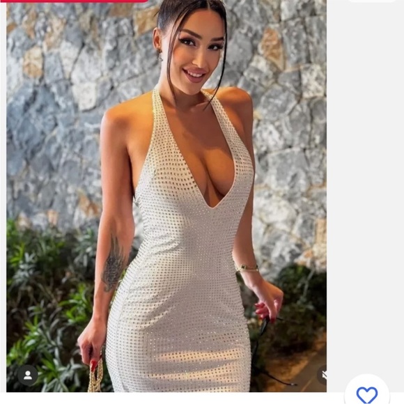 ZARA MIRRORS HALTER DRESS - Picture 14 of 16